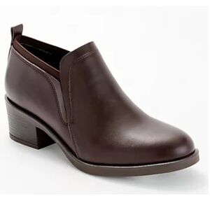 Elegant Brown Leather Ankle Boots